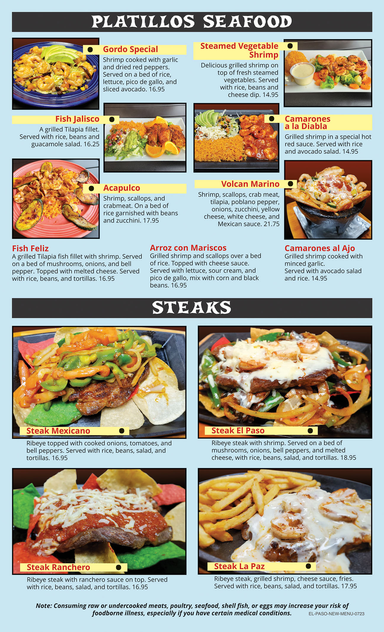 El Paso MX Cocina-menu page 6